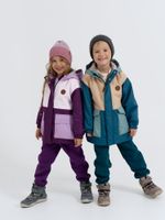 Куртка демисезонная Колор блок "Баклажан"