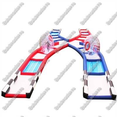 Надувная трасса для зорба, 18*5*0,6 м