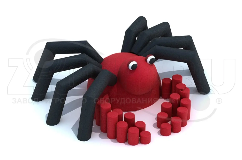 Резиновая фигура 3D для детских площадок Крабик