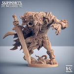 Тролль Воин Паладин Варвар Файтер Рыцарь миниатюра для dnd, днд, pathfinder, фентези, Настольная игра, НРИ, Варгейм, РПГ