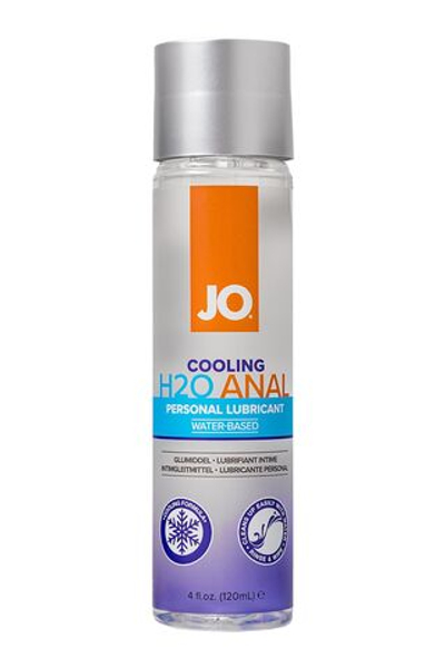 Анальный охлаждающий и обезболивающий лубрикант на водной основе JO Anal H2O COOLING - 120 мл.