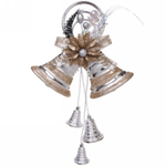 Украшение новогоднее «Сказочный колокольчик» 45*25 см, Серебро/шампань