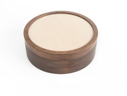 Круглый короб с крышкой под вышивку