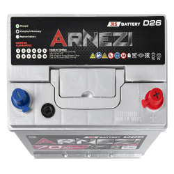 Аккумулятор ARNEZI JIS SMF 70 А/ч обратный R+ 260x170x225 D26 EN 650 А