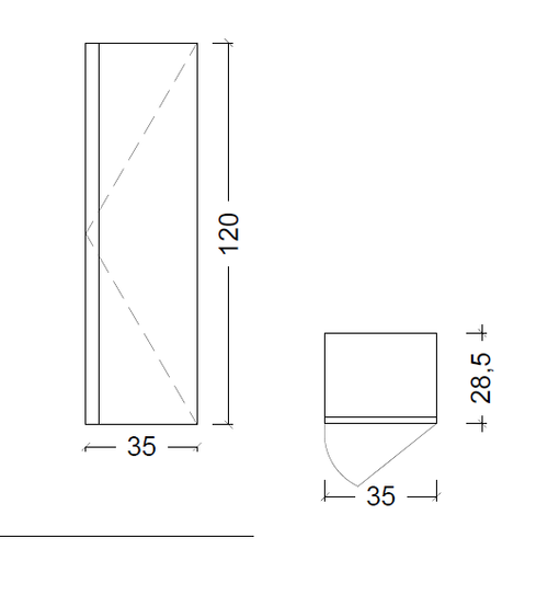Armadi Art Пенал CAPOLDA белый + ручка дерево