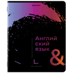 Тетради предметные комплект 12 ПРЕДМЕТОВ 48 л. матовая ламинация лак BRAUBERG "BRIGHT COLOURS" (2 штуки в упаковке)