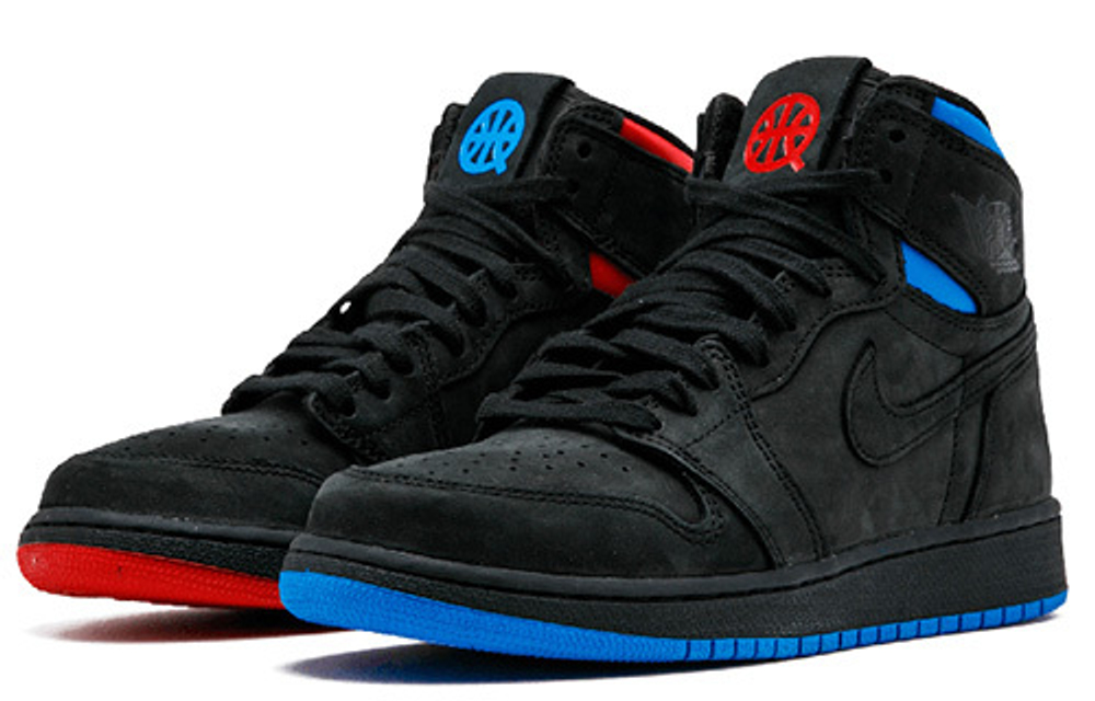 Jordan Air Jordan 1 Retro High OG Quai54 Comfortable Outdoor high-top retro basketball shoes GS Black