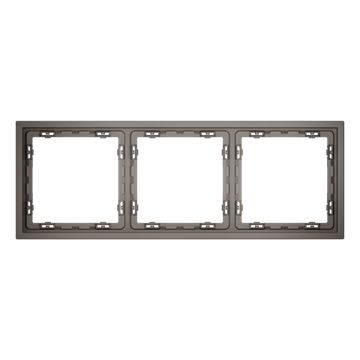 Рамка пластиковая VOLTUM S70 на 3 пост, (капучино)