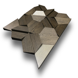 Деревянная мозаика для стен Wood Mosaic Магна эбен