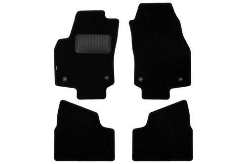 Коврики в салон для OPEL Astra H GTC 3D 2004-2007, 2006-2014, хэтчбек, 4 шт. (текстиль) KLEVER02371001210KN