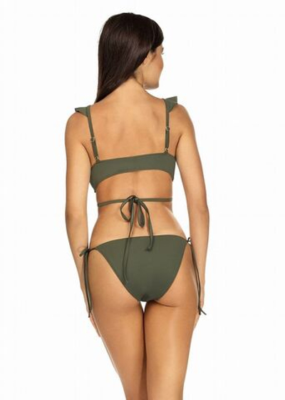 Оригинальный sexy-купальник с оборками (Размер: 75/38) (Цвет: хаки)