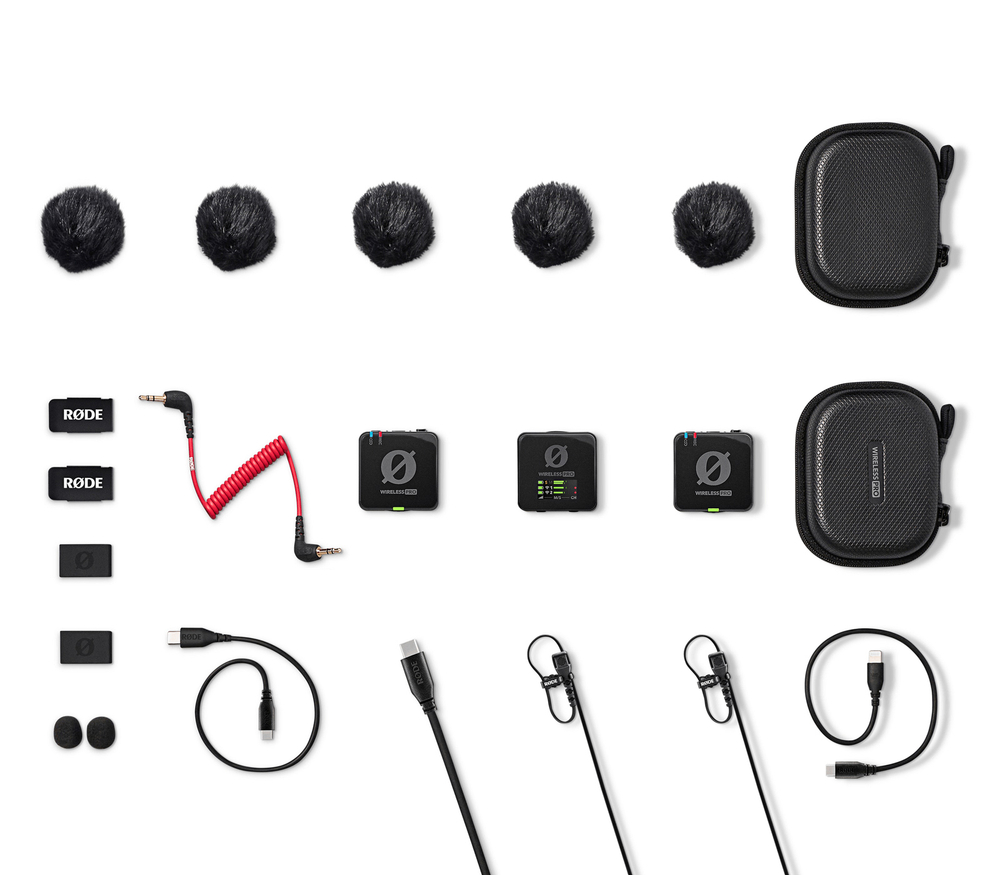 Беспроводная система RODE Wireless PRO, TX+TX+RX, 32 бита, 3.5 мм + USB-C + Lightning