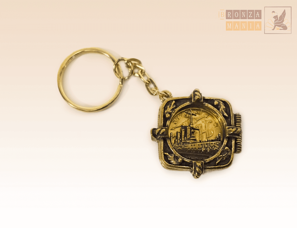 брелок Монетница Крейсер Аврора малая