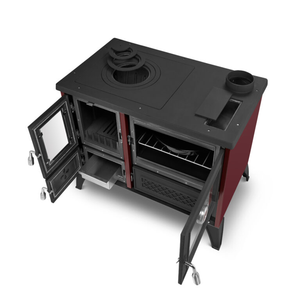 Дровяная кухонная печь Simge Soba 801 STELLA RED