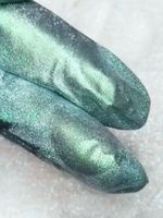 Премиум пигмент 9055 - Зелёно-салатовый мерцающий блеск 50-250 мкм - универсальный