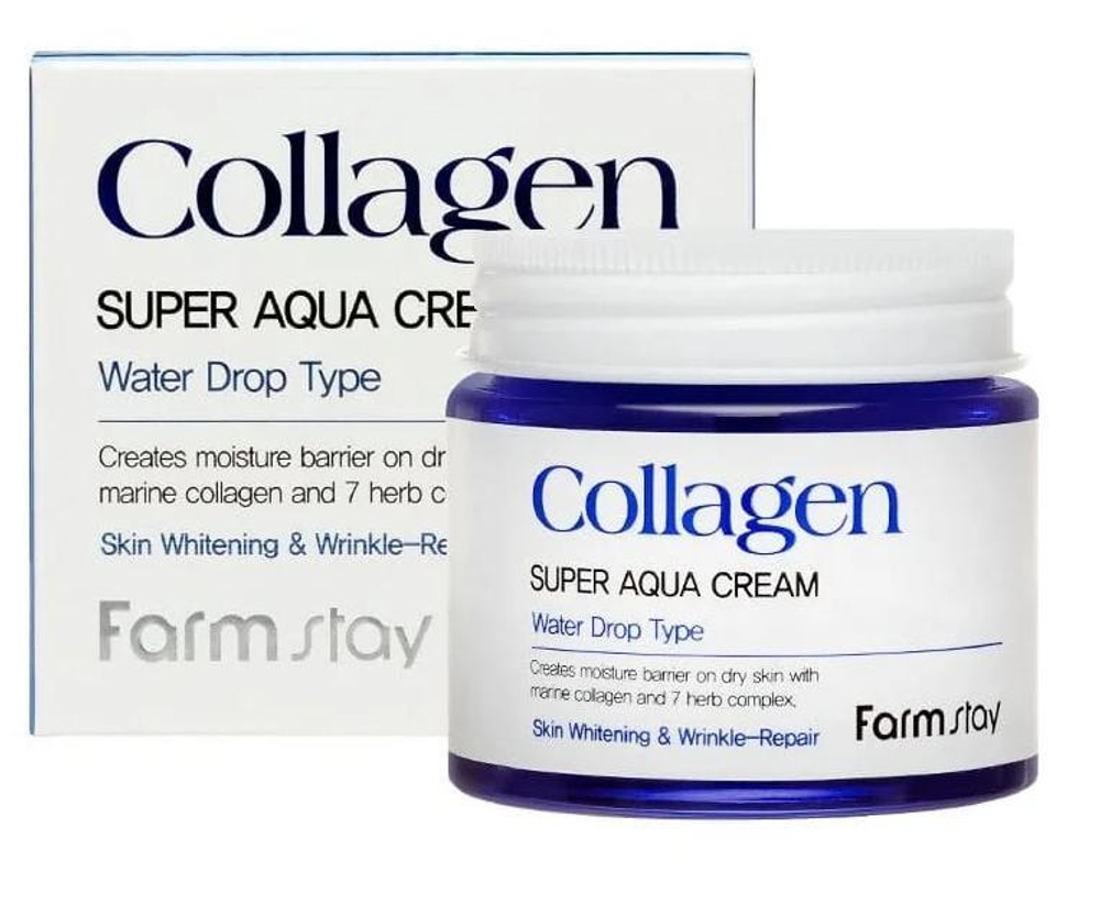 Увлажняющий крем с коллагеном FarmStay Collagen Super Aqua Cream