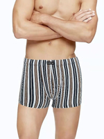 Мужские трусы-шорты в цветную полоску (Размер: M)