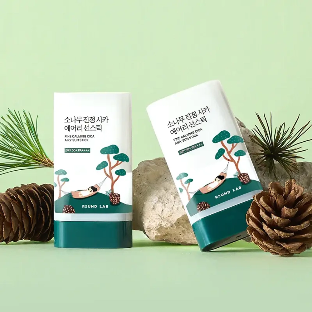 Round Lab Pine Calming Cica Airy Sun Stick 19g