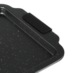 SATOSHI Лион Противень плоский 35x25x1,6см, антипригарное покрытие Мрамор, силикон.ручки