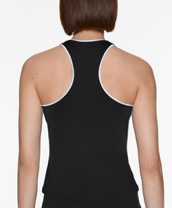 Oysho Майка из высокотехнологичной ткани с кантом, черный