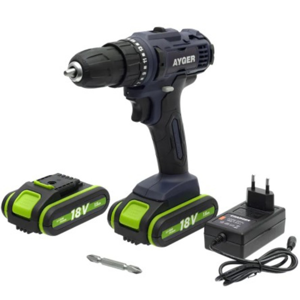 Дрель-шуруповерт Ayger AP18C аккумуляторная
