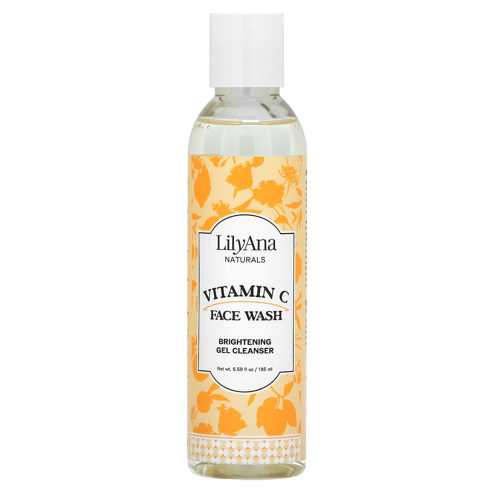 Lilyana Naturals, средство для умывания с витамином C, 195 мл (6,59 жидк. унции)