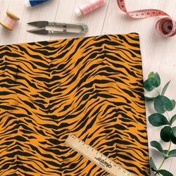 Ткань оксфорд 600 тонкий тигринный узор
