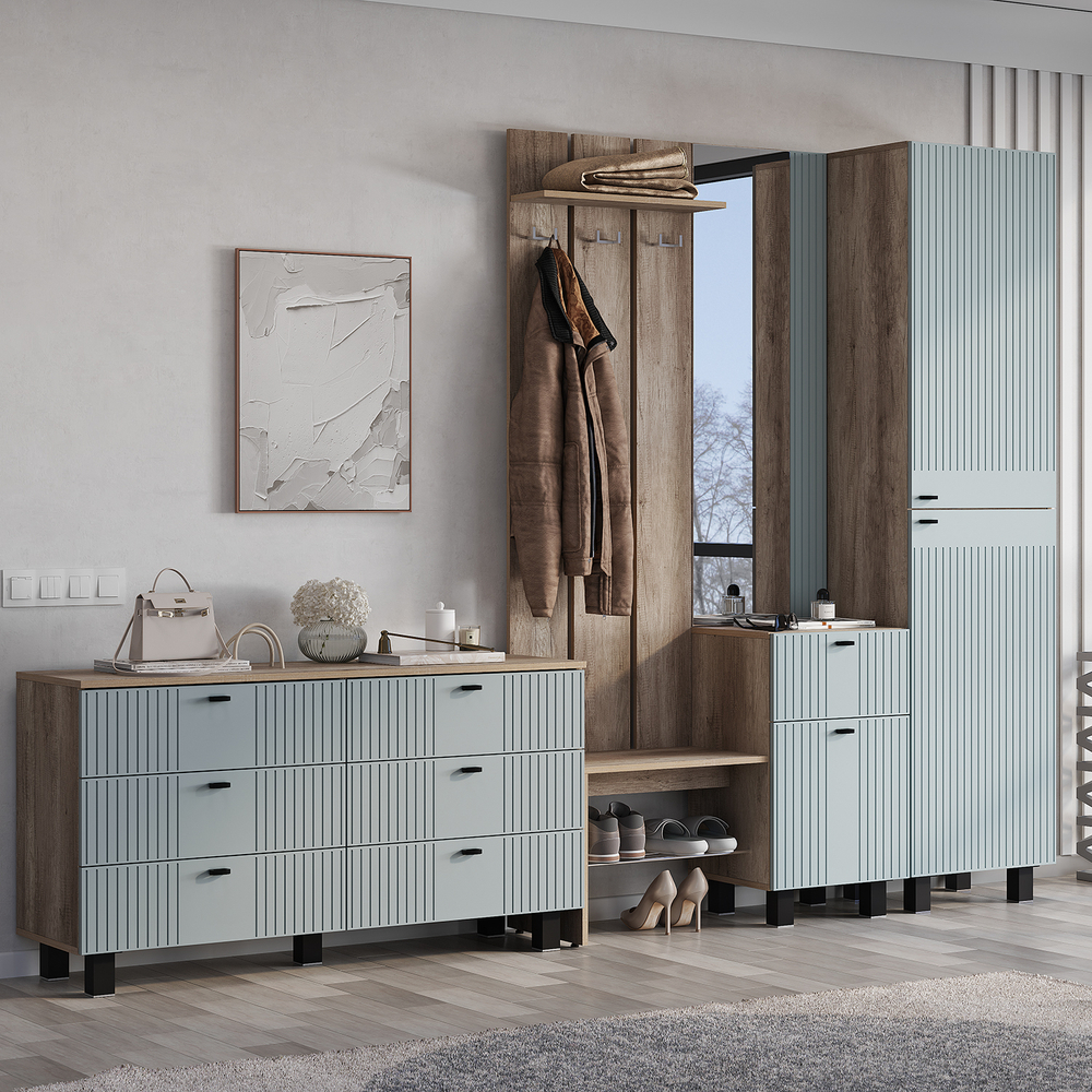 Комод Олива КМ-04 дуб каньон/MF11 шарли бриз