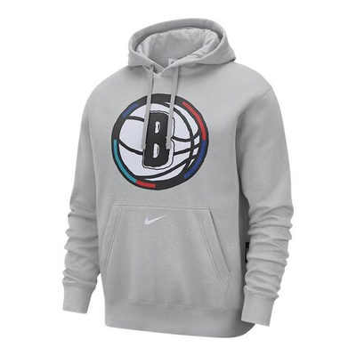 Толстовка Nike NBA Club City Edition Brooklyn Nets Gray Sweatshirt