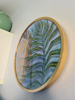 Круглая рамка 30 см, золото