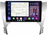 Магнитола Toyota Camry 50 2011-2014 (рамка серебро) - FarCar GX131M монитор 10.36" 2K QLED на Android 14, TS20, 6+128Гб, CarPlay, 4G SIM-слот