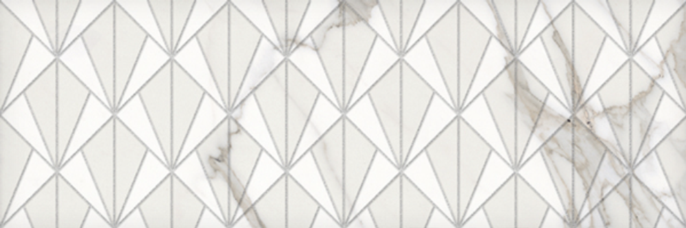Декор настенный Альбервуд 1664-0199 20x60 белый LB-Ceramics