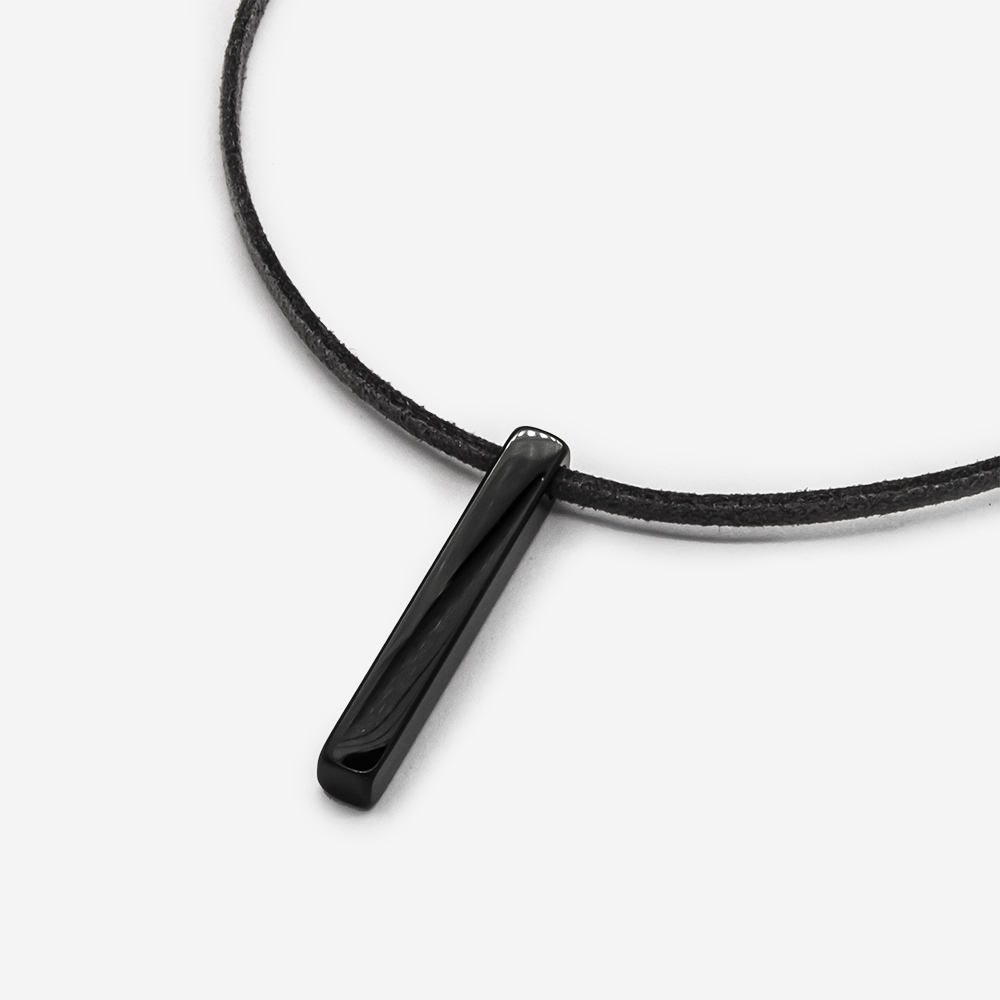 Подвеска "Колонна" 35*5мм, сталь с чернением