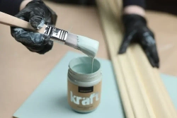 Краска для мебели и декора меловая AMOdecor МЯТА (0,25 кг) матовая, акриловая, без запаха, для дерева, дверей