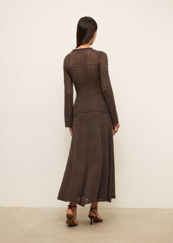 Ажурный комплект SELINE, шоколадный