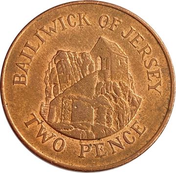 2 пенса 1992 Джерси