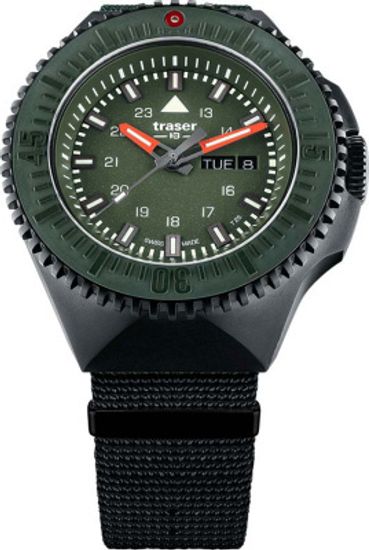 Швейцарские тактические часы Traser P69 Black Stealth Green 109864