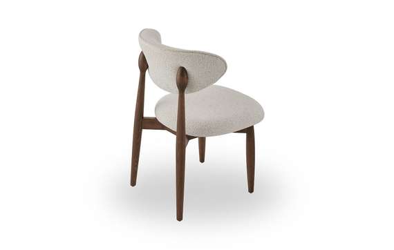 Стул Holmes 4, бежевый, ножки орех