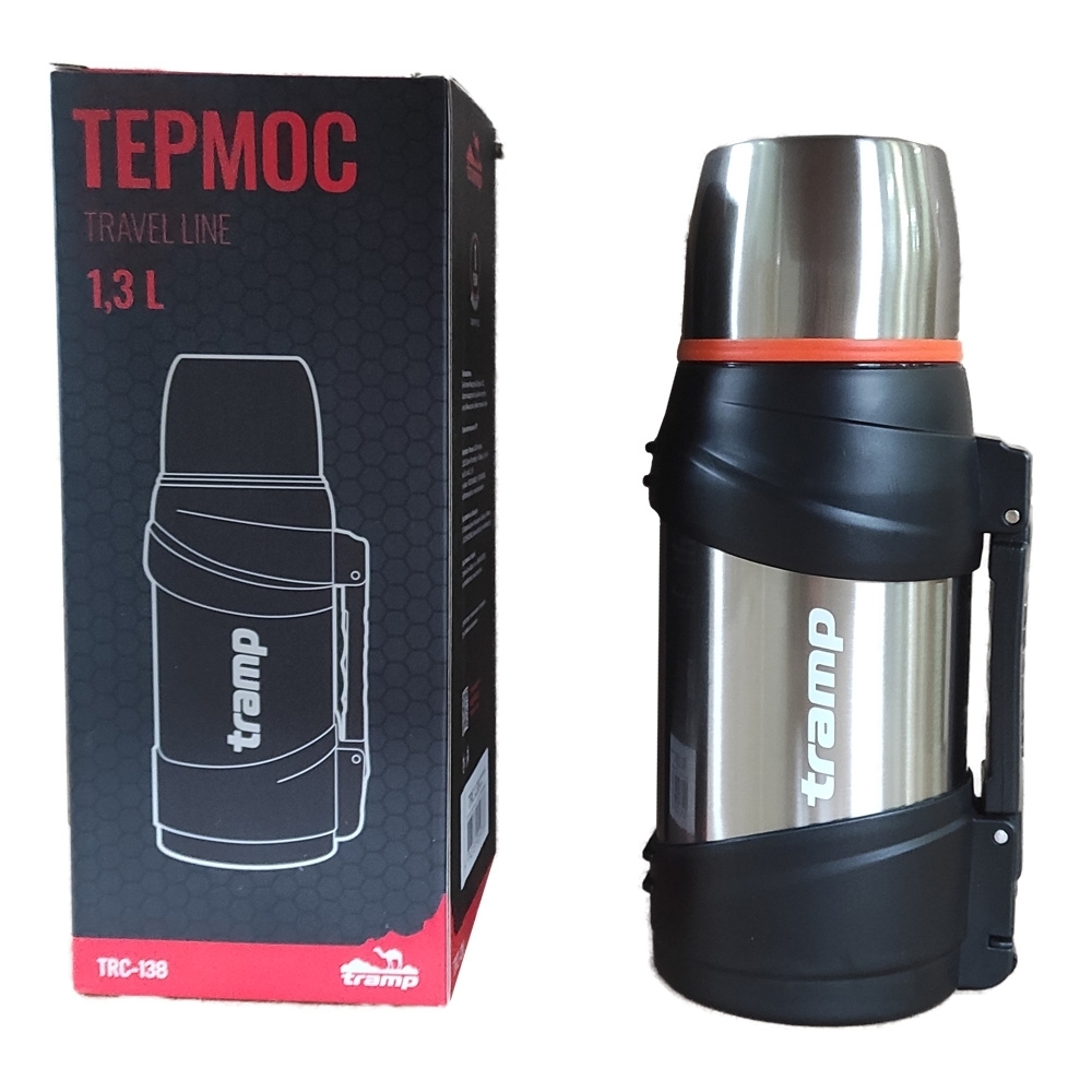 Tramp Термос Travel 1.3 л, TRC-138, металлик