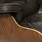 Кресло с оттоманкой Eames Lounge Premium, коричневая кожа