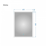 Зеркало Emma 60 с подсветкой