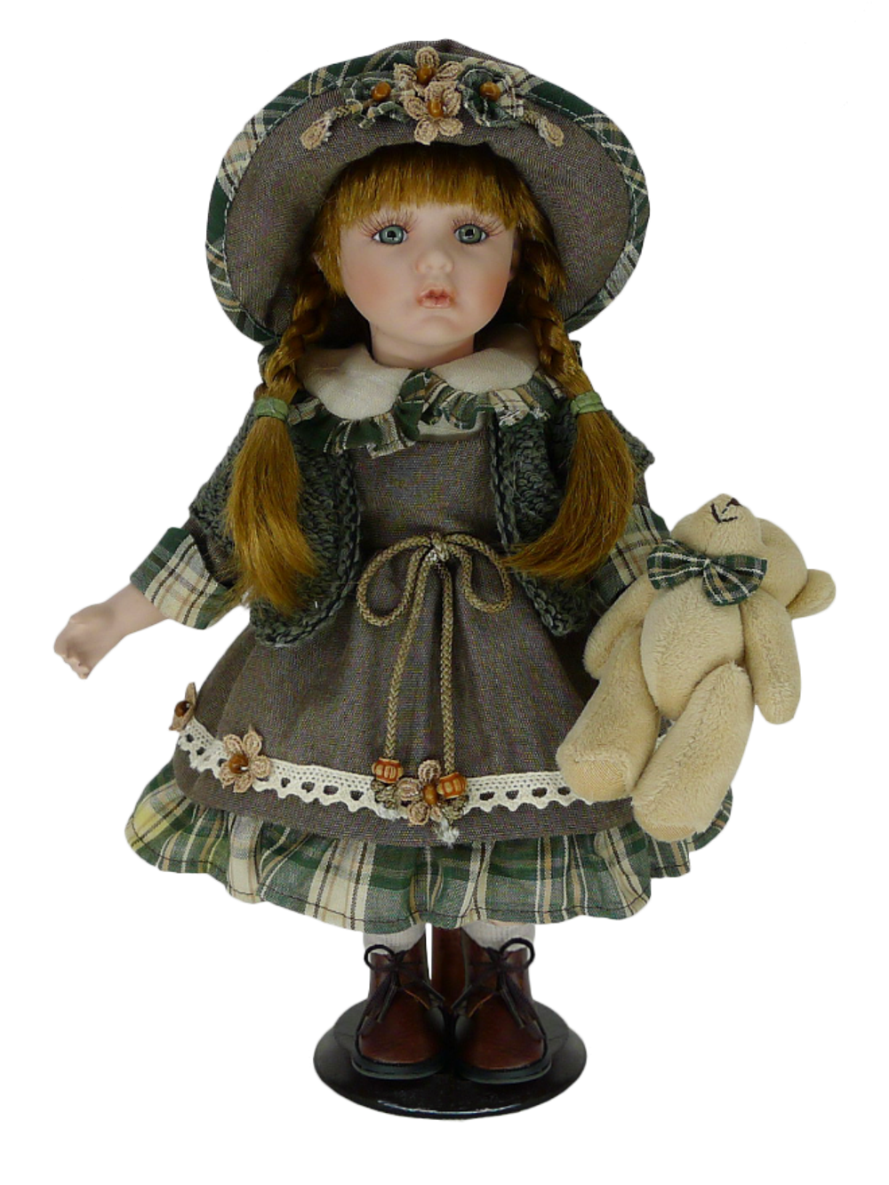 Кукла фарфоровая 12' на подставке