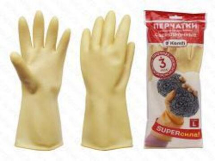 Перчатки «Лайт» белые 5 нитей 10 класс без ПВХ (5/200 пар)