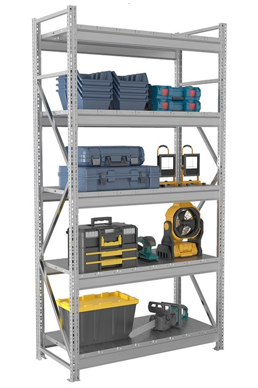 Стеллаж металлический Практик MS Pro 2500/1310x1000/5