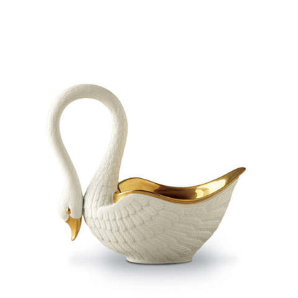 Чаша L'Objet Swan белая, 17 см