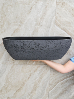 Кашпо Лофт Лодка большая, ДхШхВ: 54х16х17см