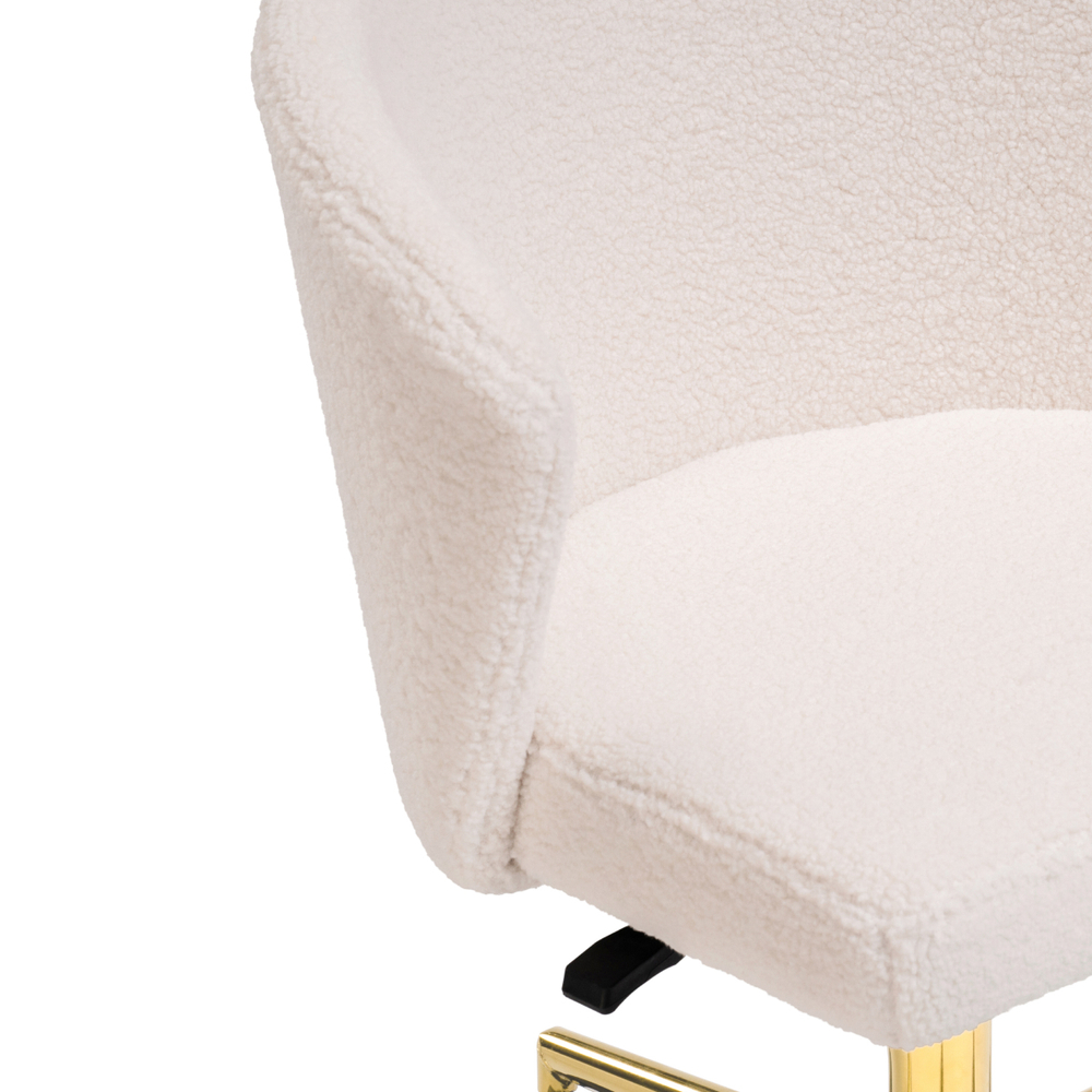 Офисное кресло Woodville Lika white teddy