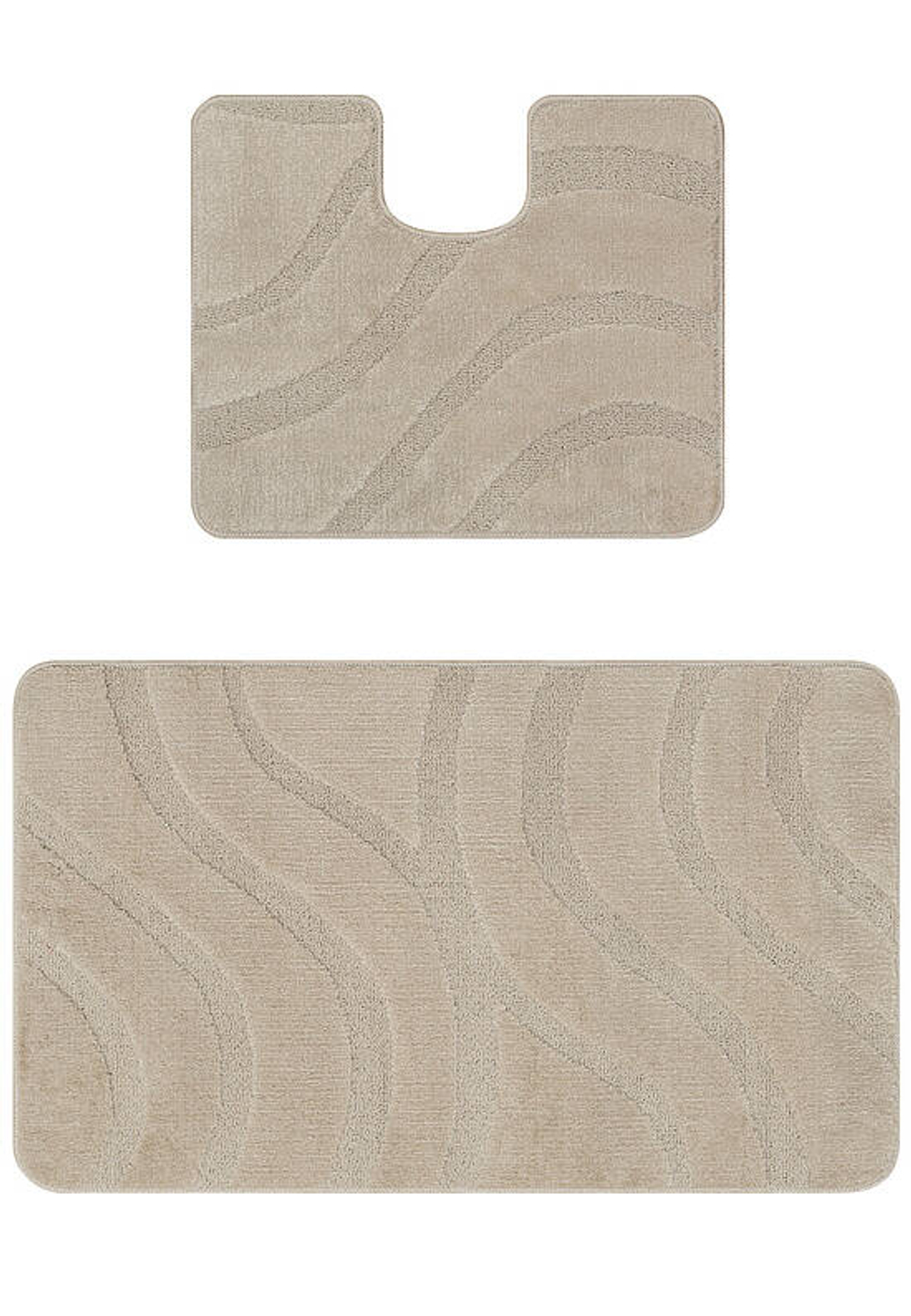 Комплект ковриков для ванной Confetti Bath Maximus Symphony 2521 Sandy Grey BQ (60*100; 50*60)