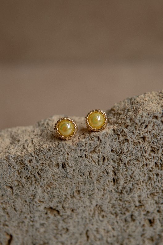 Серьги-пусеты с бусинами / Beaded Breakfast