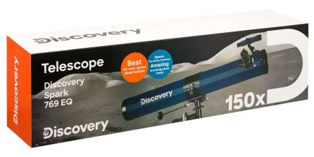 Телескоп Levenhuk Discovery Spark 769 EQ с книгой
